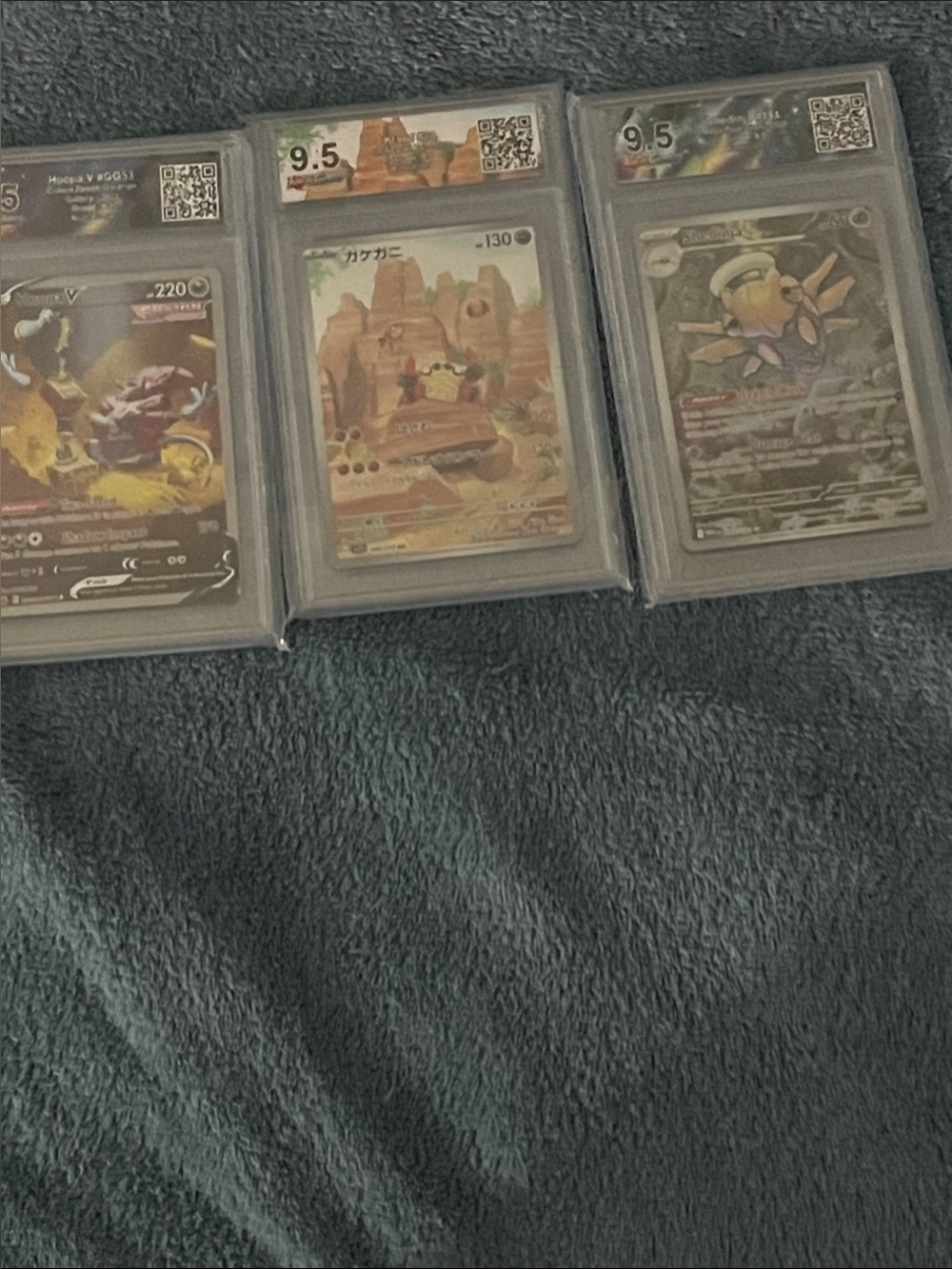 Pokemon Graded Cards - Green, Brown, Black